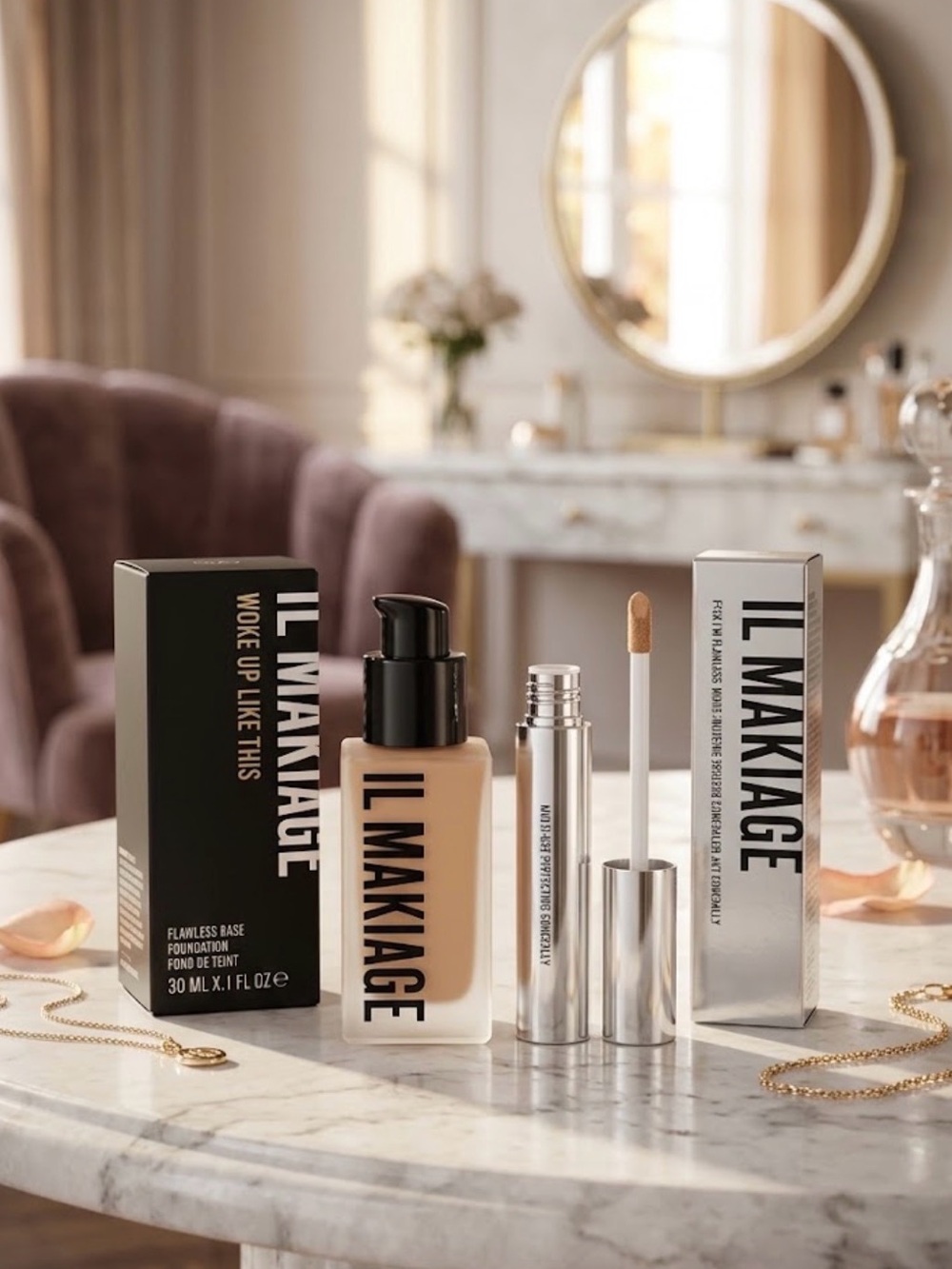 IL MAKIAGE Flawless Base Foundation & Concealer Set - Beige